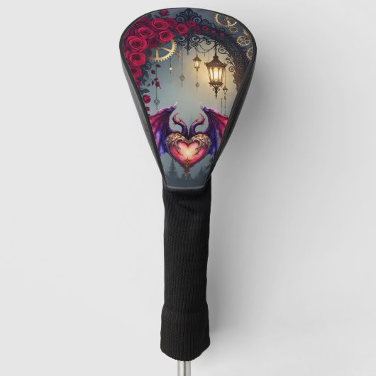 A Moonlit Invitation –Love Turns the Gears of Time Golfheadcover (Voorkant)