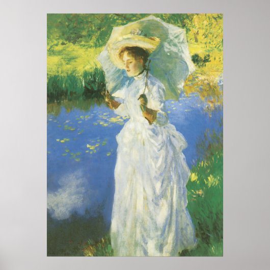 A Morning Walk, John Singer Sargent Poster (Voorkant)