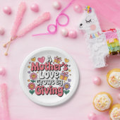 A Mother’s Love Grows By Giving Papieren Bordje (Feest)