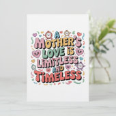 A Mother’s Love Is Limitless And Timeless Kaart (Staand voorkant)
