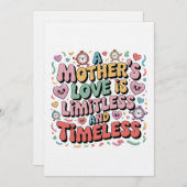A Mother’s Love Is Limitless And Timeless Kaart (Voorkant / Achterkant)
