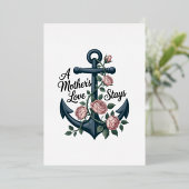 A Mother’s Love Stays Folie Feestdagenkaart (Staand Voorkant)