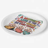 A Mother's Love Is The First Home We Ever Know Papieren Bordje (Gekanteld)