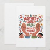 A Mother's Touch Heals The Deepest Wounds Kaart (Voorkant / Achterkant)