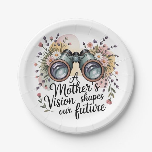 A Mother's Vision Shapes Our Future Papieren Bordje (Voorkant)