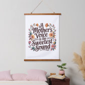A Mother's Voice Is The Sweetest Sound Hangend Wandkleed (Slaapkamer)