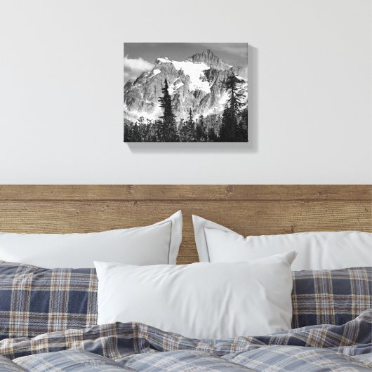 A Mountain in the North Cascades National Park Canvas Afdruk (Insitu (Slaapkamer))