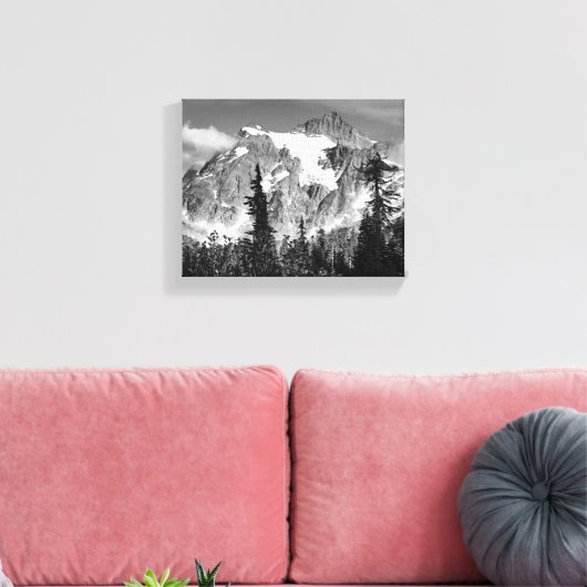 A Mountain in the North Cascades National Park Canvas Afdruk (Insitu (Woonkamer))