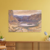 A Mountain Lake, Noorwegen, c.1827 Canvas Afdruk (Insitu (Woonkamer))