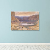 A Mountain Lake, Noorwegen, c.1827 Canvas Afdruk (Insitu (Houten vloer))