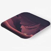 A mountain sunset illustration papieren bordje (Gebogen)