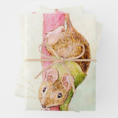 “A Mouse Ran Down the Bell Rope” by Beatrix Potter Inpakpapier Vel (In situ)
