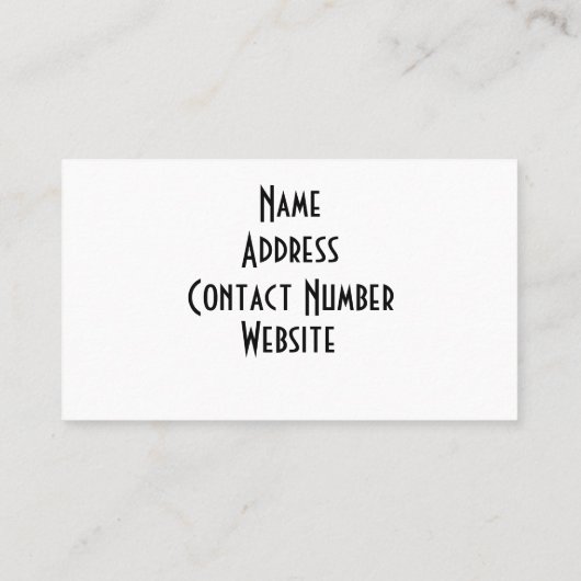 A Mucha Lady Visitekaartje (Achterkant)