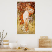 A. Mucha Vintage Kunst Poster (Keuken)