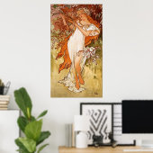 A. Mucha Vintage Kunst Poster (Thuiskantoor)