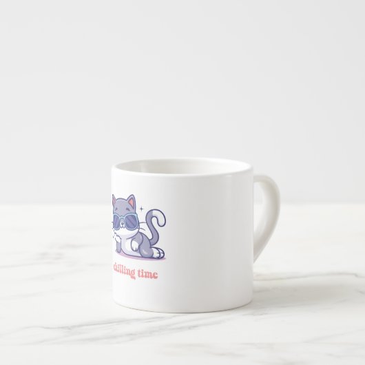 A mug for coffee Chilling time Espresso Kop (Voorkant rechts)