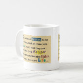 A mug for sharing your pro-life beliefs. koffiemok (Voorkant links)