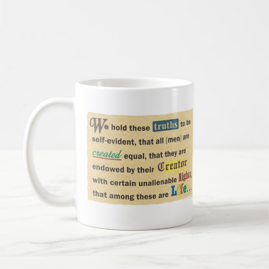 A mug for sharing your pro-life beliefs. koffiemok (Links)