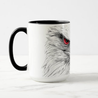 A mug with a picture of a bird mok