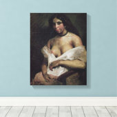 A Mulatto Woman, c.1821-24 Canvas Afdruk (Insitu (Houten vloer))