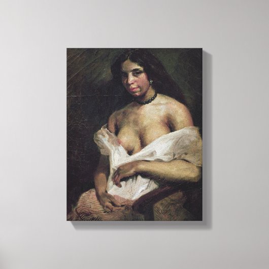 A Mulatto Woman, c.1821-24 Canvas Afdruk (Voorkant)