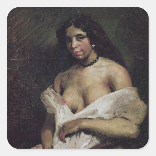 A Mulatto Woman, c.1821-24 Vierkante Sticker (Voorkant)