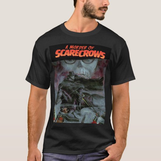 A Murder of Scarecrows zwart klassiek t-shirt (Voorkant)
