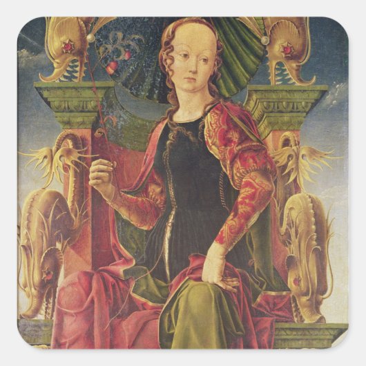A Muse, c.1455-60 Vierkante Sticker (Voorkant)