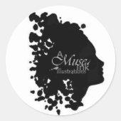 A-Muse-Logo stickers (Voorkant)