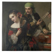 A Music Lesson, Sevilla Tegeltje (Voorkant)