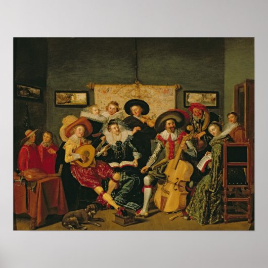 A Musical Party, c.1625 Poster (Voorkant)