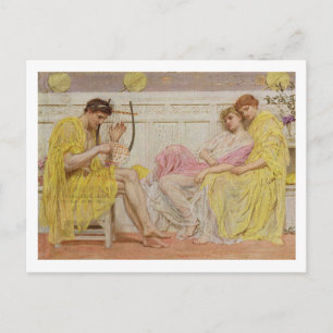 A Musicus, c.1867 (olie op canvas) Briefkaart