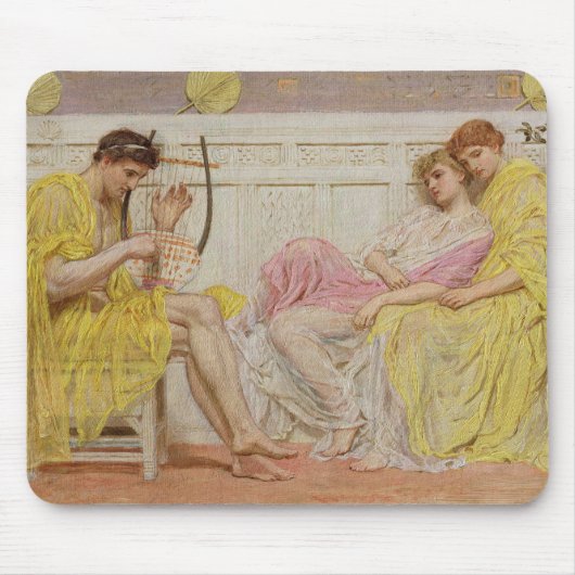 A Musicus, c.1867 (olie op canvas) Muismat (Voorkant)