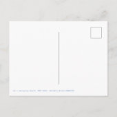 A mysterious and blue-gray and desolate seaside briefkaart (Achterkant)