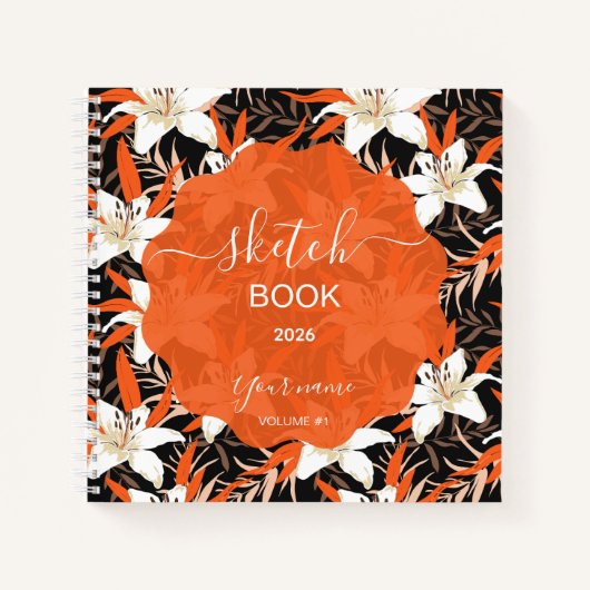 A mysterious and captivating tropical Sketch Book! Notitieboek (Voorkant)