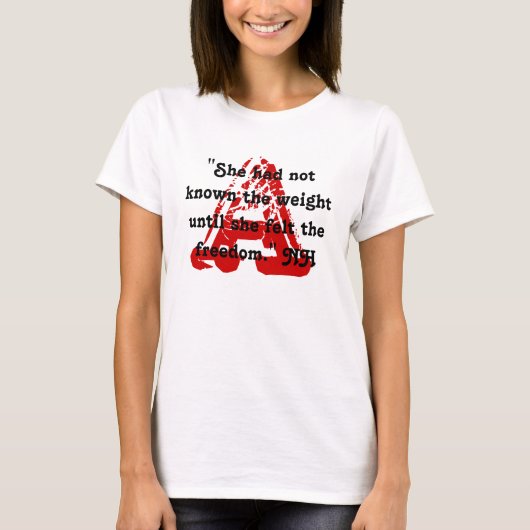 A Nathaniel Hawthorne Fans RED MARK DESIGN T-Shirt (Voorkant)