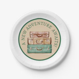 A New Adventure Awaits Papaer Plates Papieren Bordje
