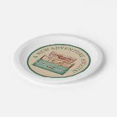 A New Adventure Awaits Papaer Plates Papieren Bordje (Gekanteld)