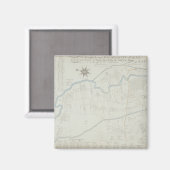A New and Correct Map of Hackney Marsh, 1745 (lith Magneet (Voorkant / Achterkant)