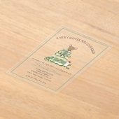 A New Chapter Acrylic Baby Shower Invitation Acryl Uitnodigingen (Laagn)