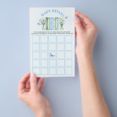 A New Chapter baby boy shower bingo game Flyer (Hand)