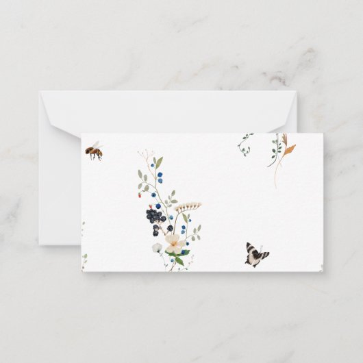 A New Chapter Baby Diaper Raffle Enclosure Card Notitiekaartje (Achterkant)