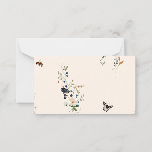 A New Chapter Baby Diaper Raffle Enclosure Card Notitiekaartje (Achterkant)