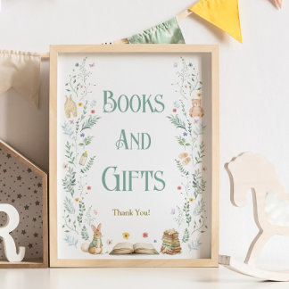 A New Chapter Baby Shower Books and Gifts Poster