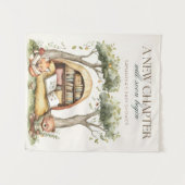 A New Chapter Baby Shower Decorations, Rustic Stor Wandkleed (Voorkant (horizontaal))