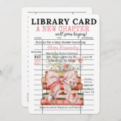 A New Chapter Baby Shower Kaart (Voorkant / Achterkant)