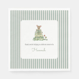 A New Chapter Baby Shower Lunch Servet