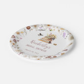 A New Chapter Baby Shower Storybook Wildflower Papieren Bordje (Gekanteld)