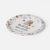 A New Chapter Baby Shower Storybook Wildflower Papieren Bordje (Gekanteld)