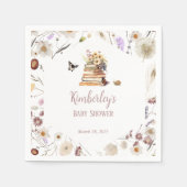A New Chapter Baby Shower Storybook Wildflower Servet (Voorkant)